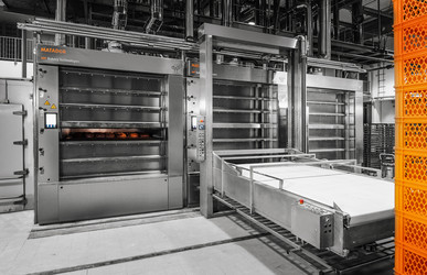 Loading system PAGE Unloading an oven with the loading system PAGE