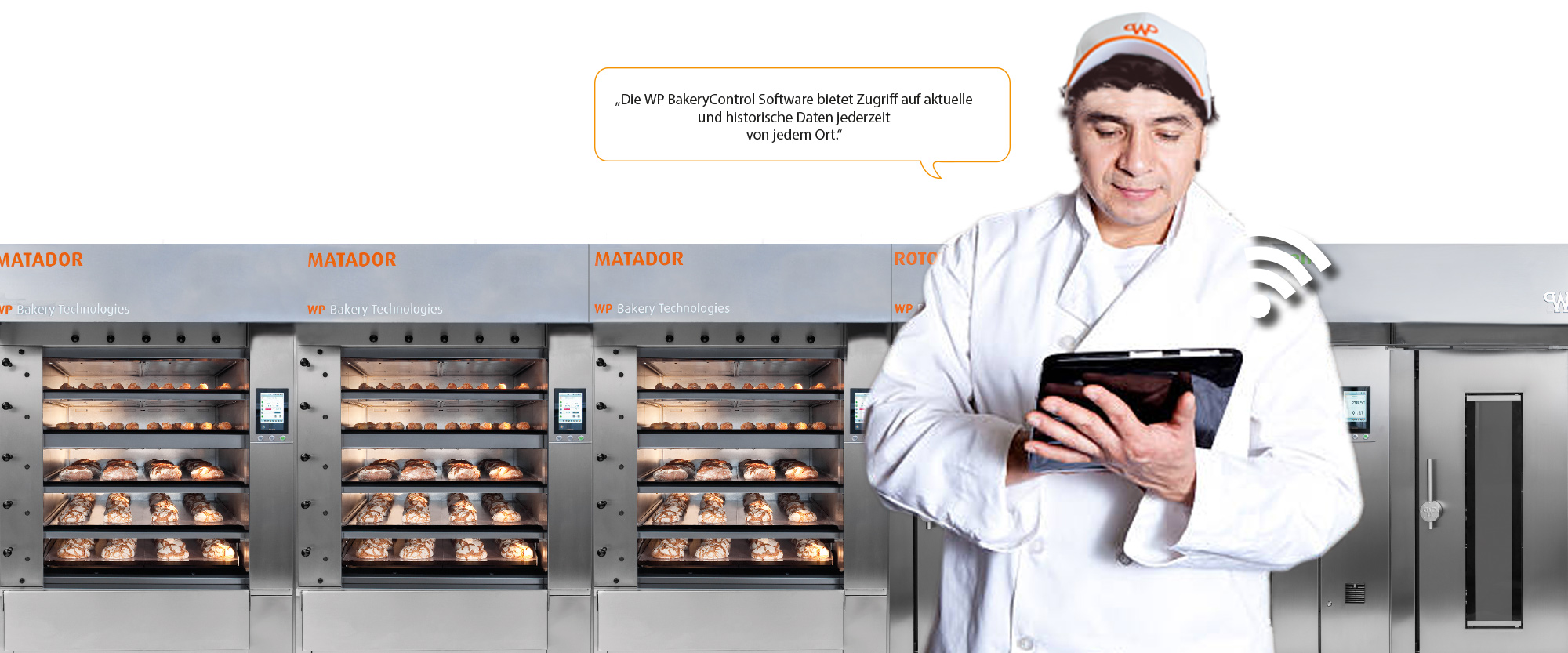 WP BakeryControl zentrale Daten Zentrale Daten auf IPad