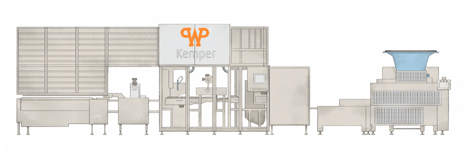 Teigbandanlage PANE KOMBI - Die Kombination aus Teigbandanlage und Brötchenanlage Teigbandanlage PANE KOMBI